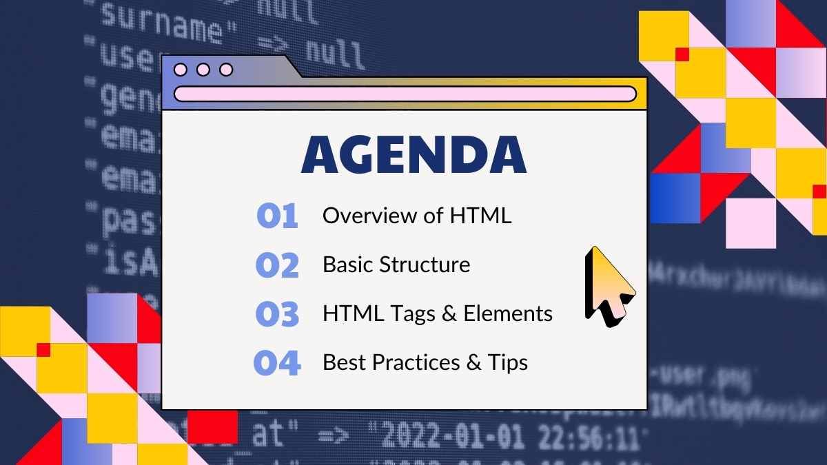 Cool Introduction to HTML Tutorial - slide 1