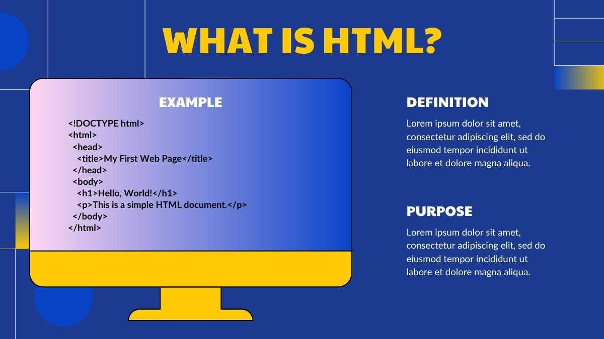 Cool Introduction to HTML Tutorial - slide 4