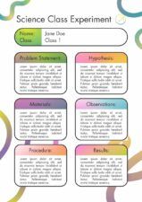 Cool Science Class Experiment Worksheet