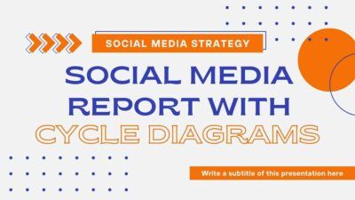 Cool Social Media Report with Cycle Diagrams