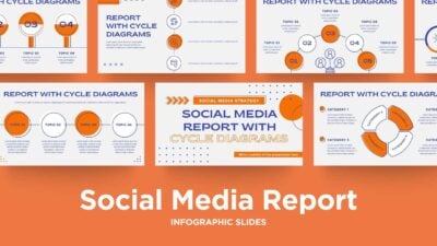 Laporan Media Sosial Menarik dengan Diagram Siklus