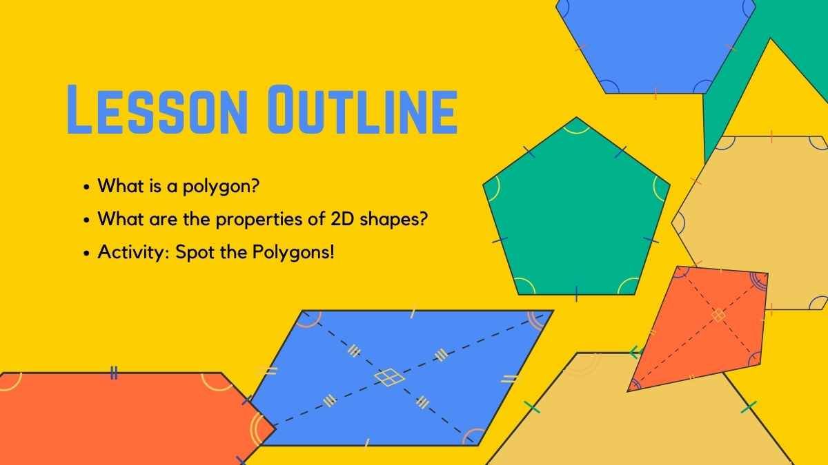 Lección de coordenadas y formas 2D para la escuela intermedia - diapositiva 2