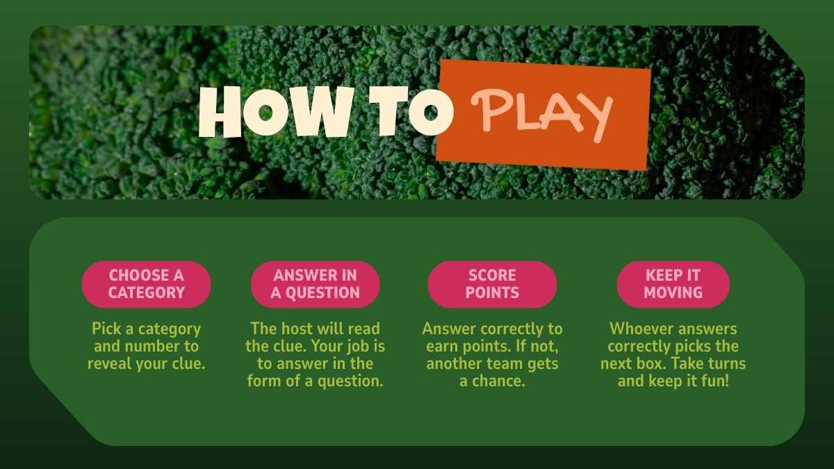 Creative Nutrition Game Slides - slide 2