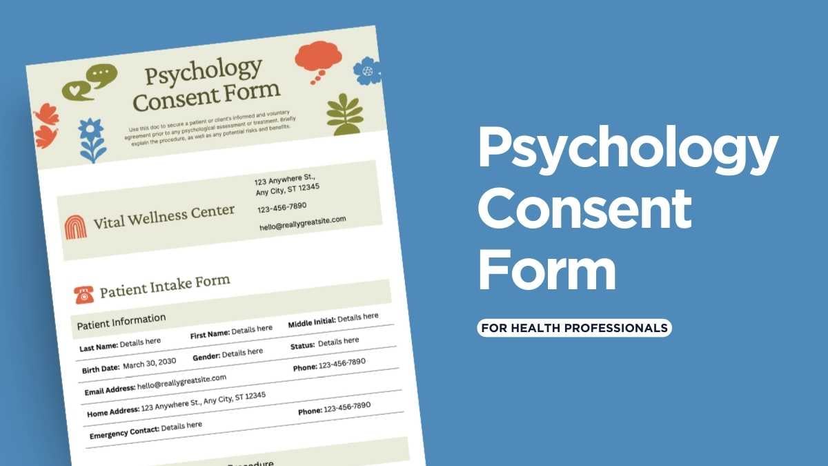 Creative Psychology Consent Form - slide 1