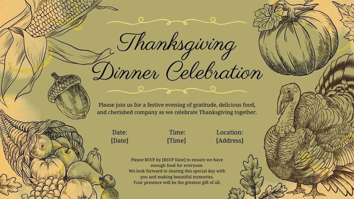 Creative Thanksgiving Dinner Invitations - slide 5