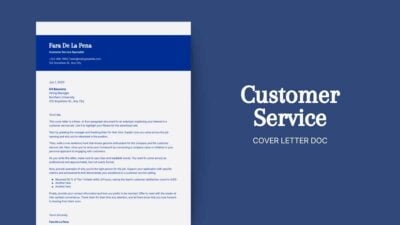 Customer Service Cover Letter Doc