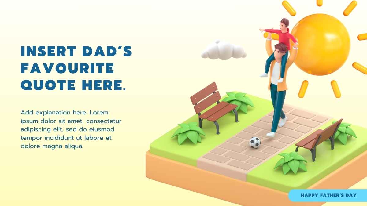 Hari Ayah Terbaik di Dunia dalam Desain 3D yang Menggemaskan - slide 10