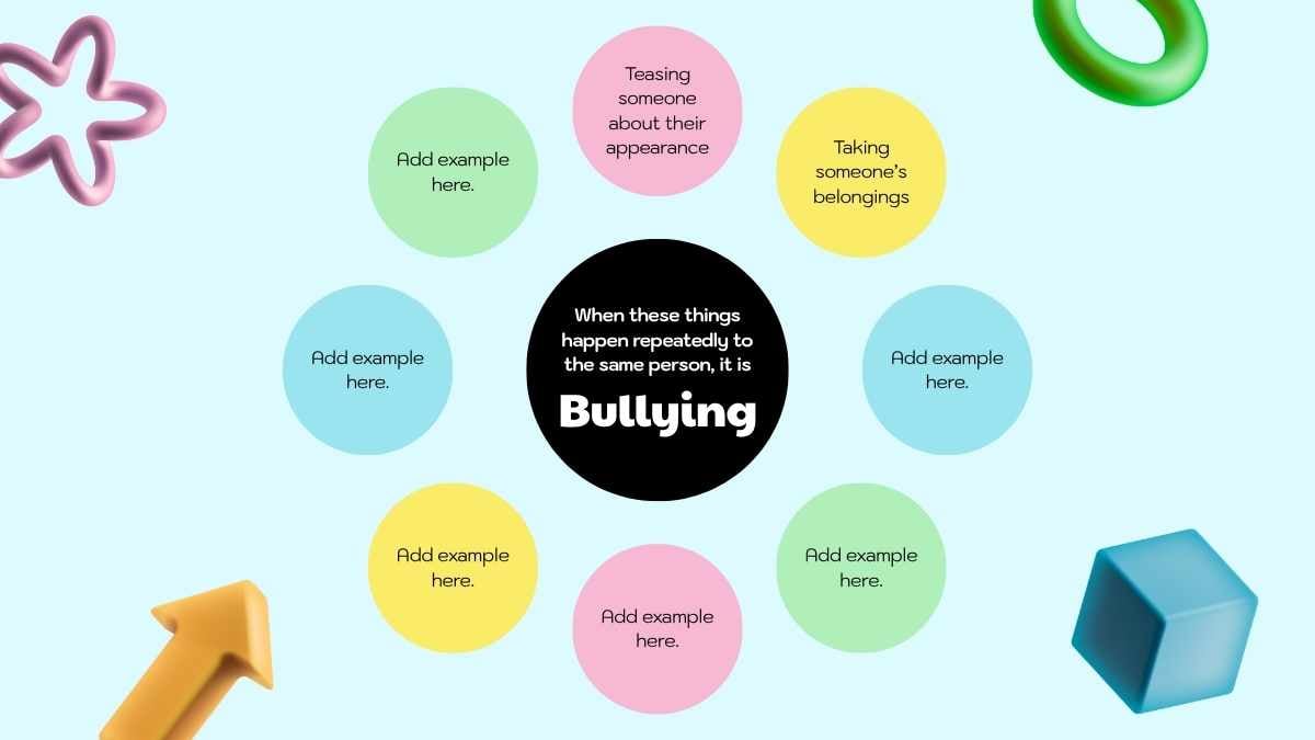 Cute 3D Bullying Prevention Slides For Middle School - slide 4