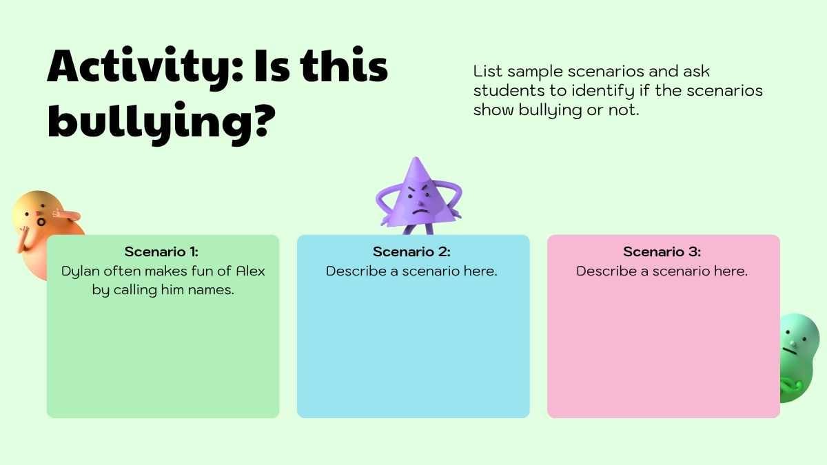 Cute 3D Bullying Prevention Slides For Middle School - slide 5