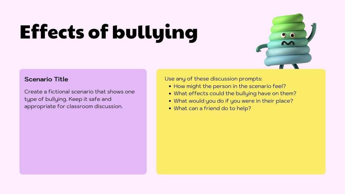 Cute 3D Bullying Prevention Slides For Middle School - slide 8