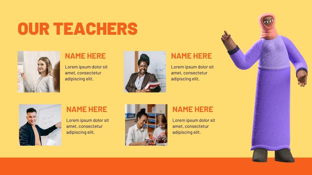 Cute 3D Teacher Newsletter - slide 11