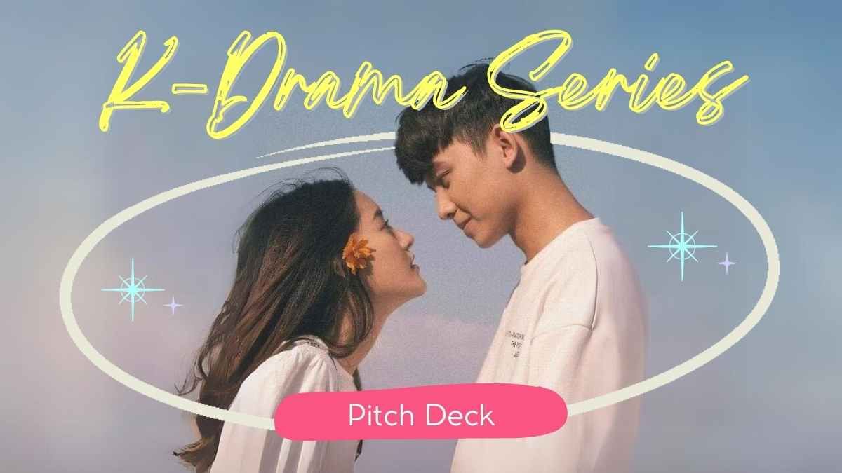 Cute Aesthetic K-Drama Pitch Deck - slide 0