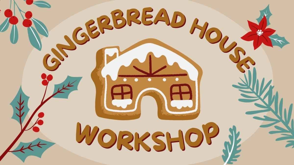 Cute Animated Gingerbread House Workshop - slide 0