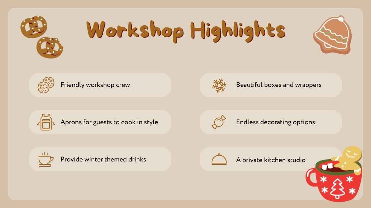 Cute Animated Gingerbread House Workshop - slide 14