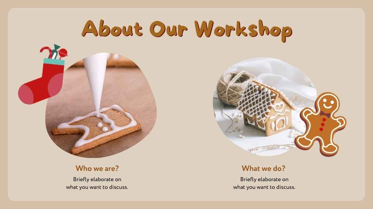 Cute Animated Gingerbread House Workshop - slide 5