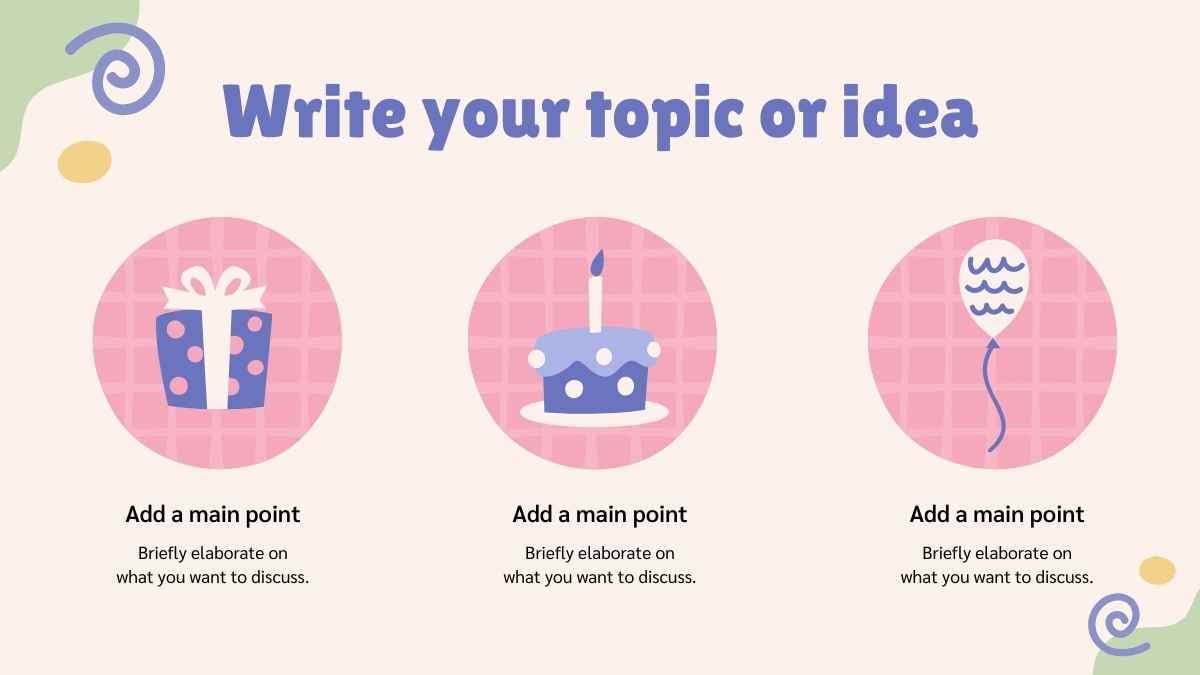 Cute Balloons Birthday Party Slides - slide 6