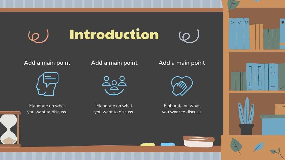 Cute Blackboard Student Council Presentation - slide 9