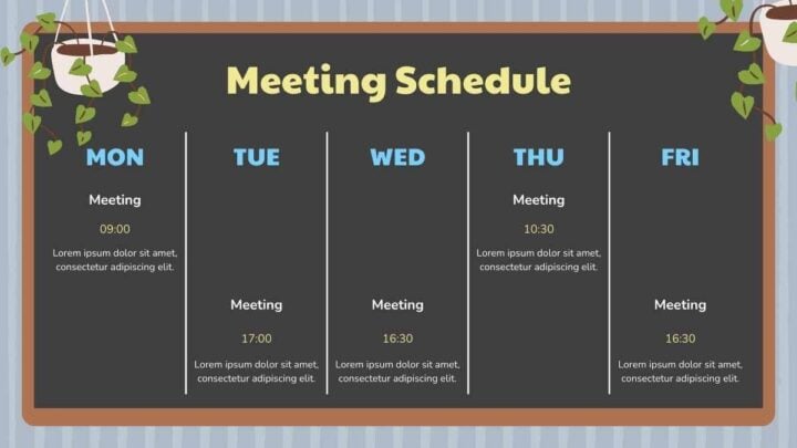 Cute Blackboard Student Council. Free PPT & Google Slides Template ...