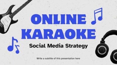 Slides Carnival Google Slides and PowerPoint Template Cute Bold Online Karaoke Social Media Strategy 2