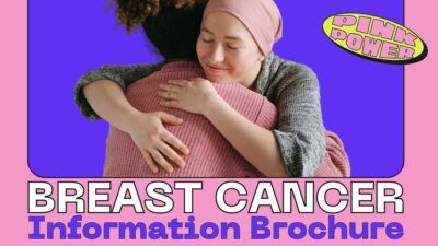 Cute Breast Cancer Information Brochure