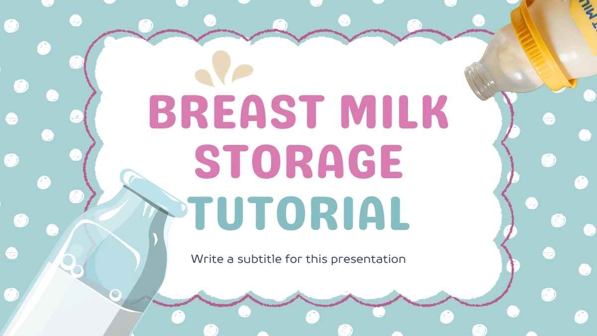 Tutorial fofo de armazenamento de leite materno - slide 1