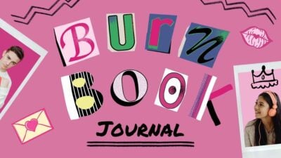 Diapositivos do Diário Rosa “Burn Book”