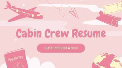 Cute Cabin Crew Resume