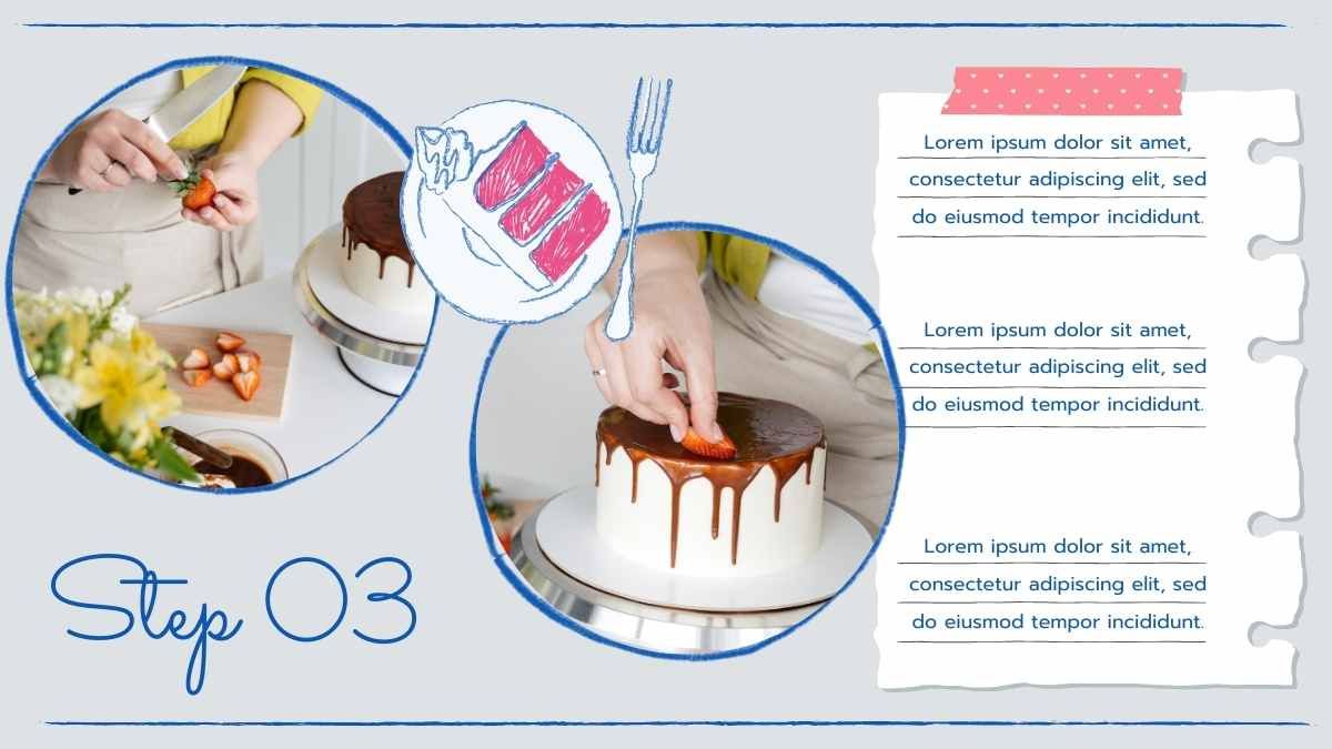 귀여운 케이크 장식 튜토리얼 - slide 12