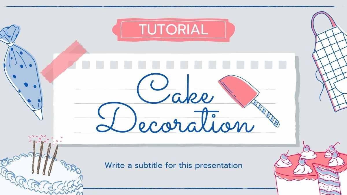 かわいいケーキデコレーションチュートリアル - slide 1