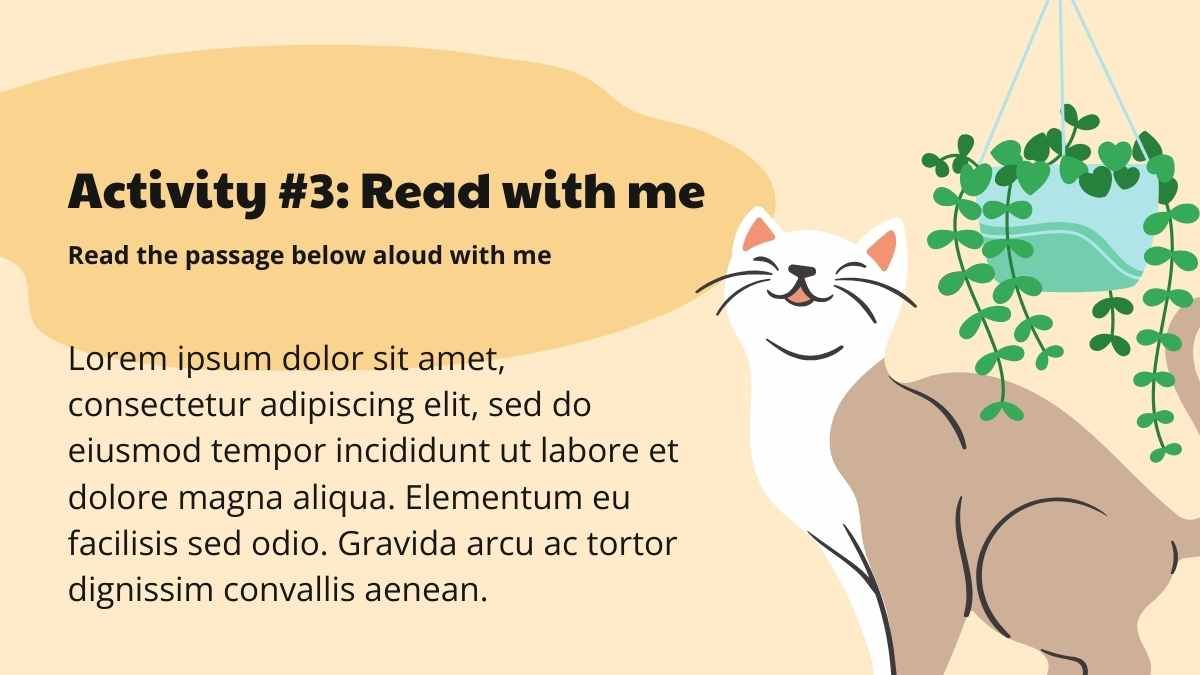 귀여운 고양이 활동 레슨 계획 - slide 9