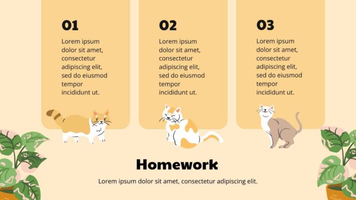 Cute Cat Activity Lesson Plan. Free PPT & Google Slides Template ...