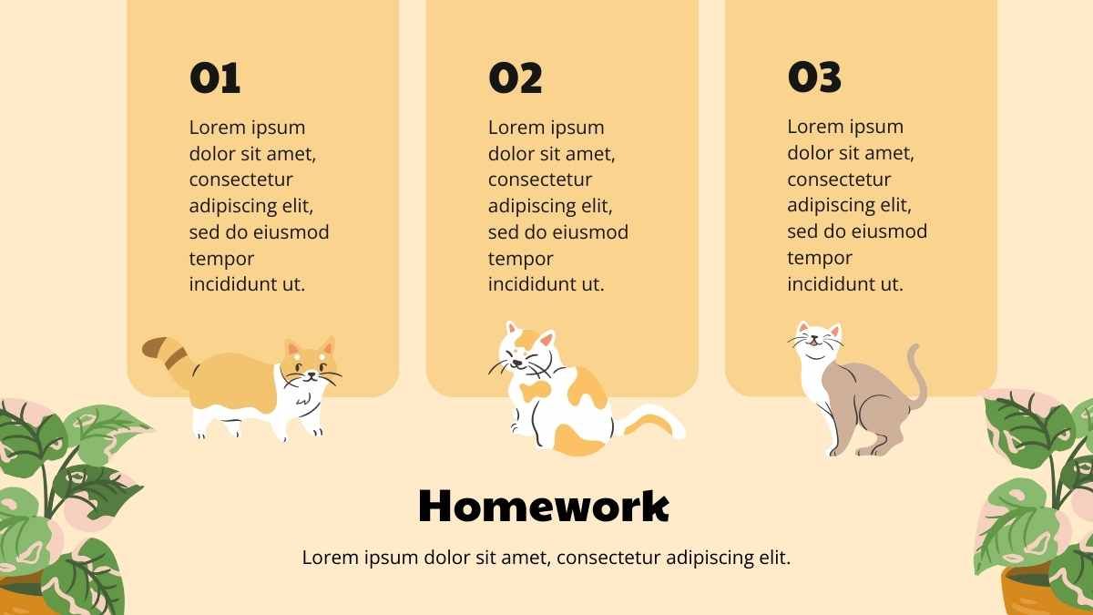 귀여운 고양이 활동 레슨 계획 - slide 14