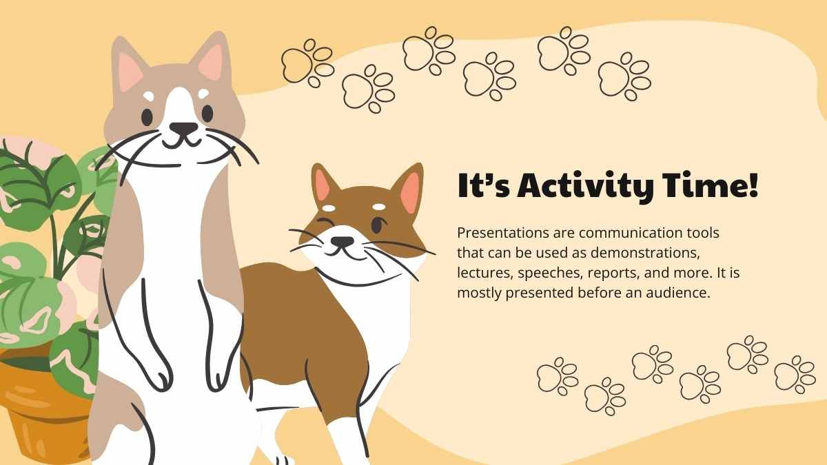 귀여운 고양이 활동 레슨 계획 - slide 6