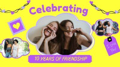 Slides Carnival Google Slides and PowerPoint Template Cute Celebrating 10 Years of Friendship 1