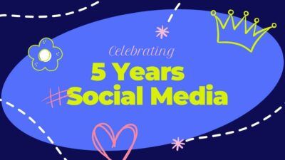 Cute Celebrating 5 Years Social Media