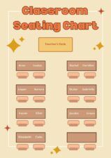 Cute Classroom Seating Chart Poster