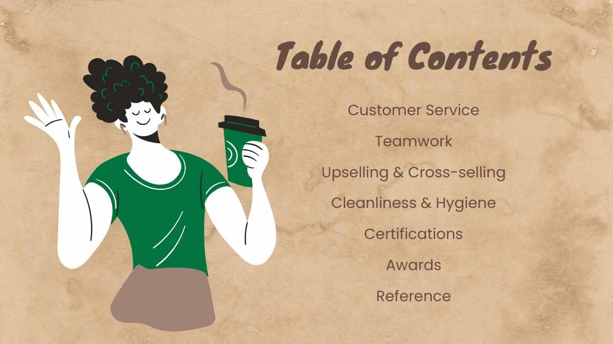 Cute Coffee Shop Barista Resume Slides - slide 3