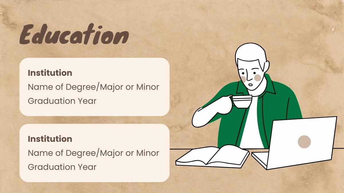 Cute Coffee Shop Barista Resume Slides - slide 7