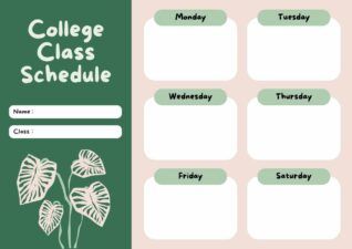 Slides Carnival Google Slides and PowerPoint Template Cute College Class Schedule 2