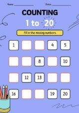 Slides Carnival Google Slides and PowerPoint Template Cute Counting 1 20 Math Worksheet 2