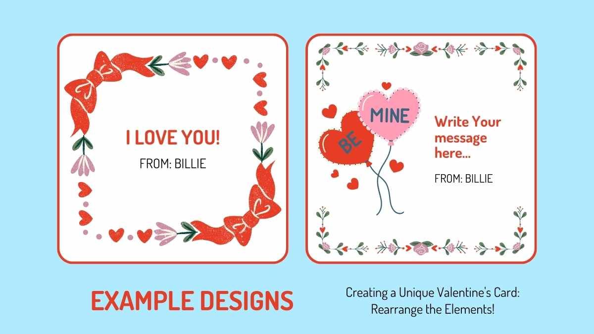 Crie seu cartão do Dia dos Namorados para a pré-escola - slide 9