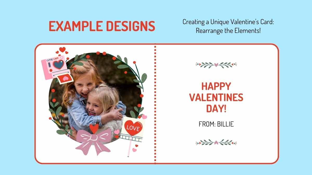 Crie seu cartão do Dia dos Namorados para a pré-escola - slide 11