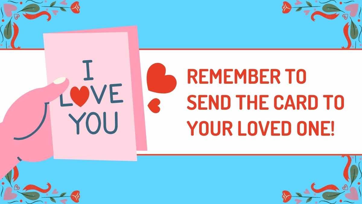 Crie seu cartão do Dia dos Namorados para a pré-escola - slide 13