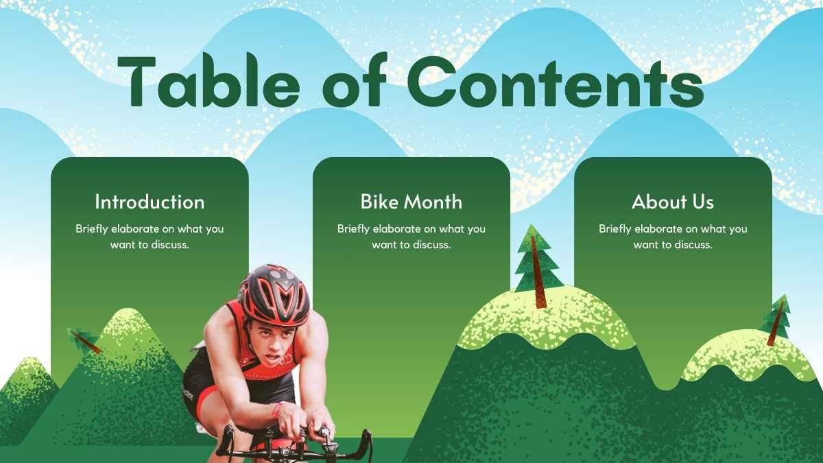 Cute Cutout National Bike Month - slide 1