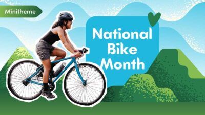 Cute Cutout National Bike Month
