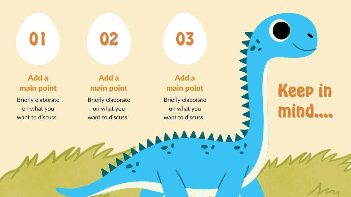 Cute Dinosaur Storybook - slide 3