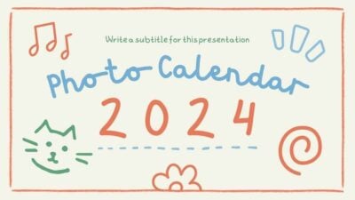 Slides Carnival Google Slides and PowerPoint Template Cute Doodle Photo Calendar 2024 1