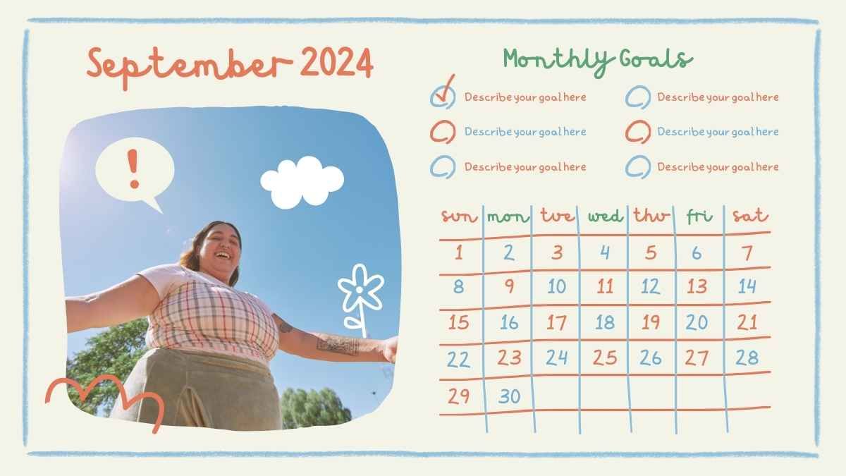 Cute Doodle Photo Calendar 2024 - slide 10