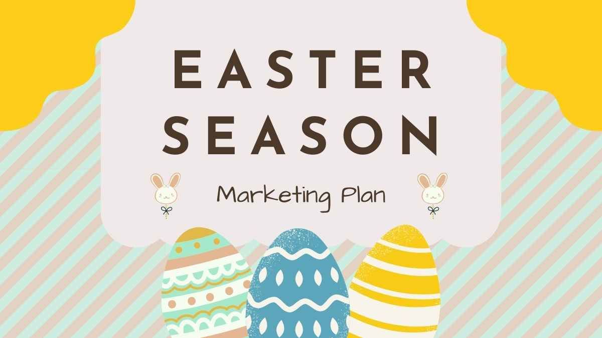 Lindo plan de marketing para la temporada de Pascua - diapositiva 1