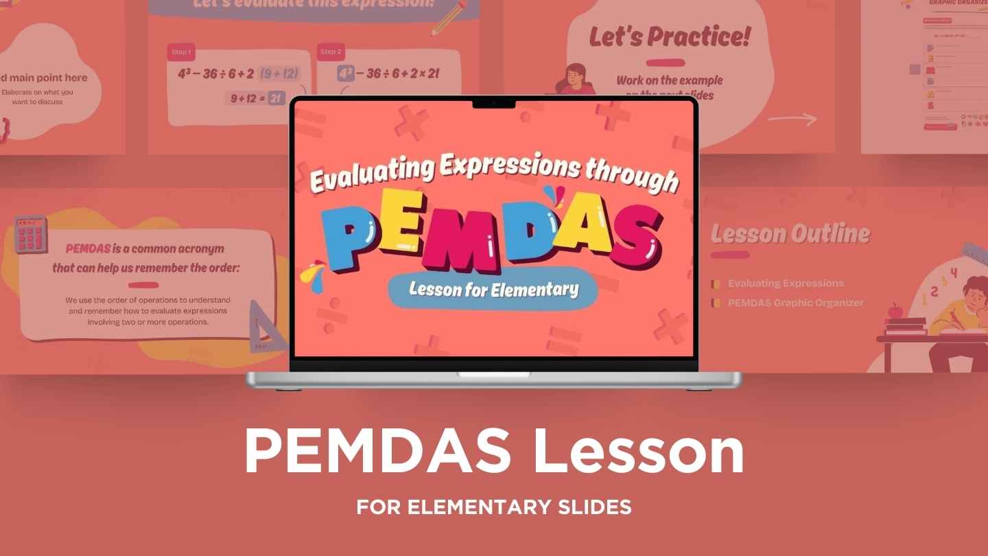 Cute Evaluating Expressions through PEMDAS Lesson for Elementary - slide 1